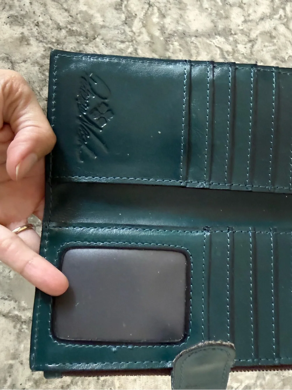 Patricia Nash Nazari wallet Green